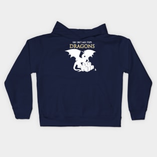 Barn Hunt Dragon - white Kids Hoodie